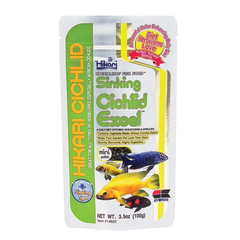 Hikari Cichlid Gold Sinking Pellets Fish Food 2.2lb Mini (D)
