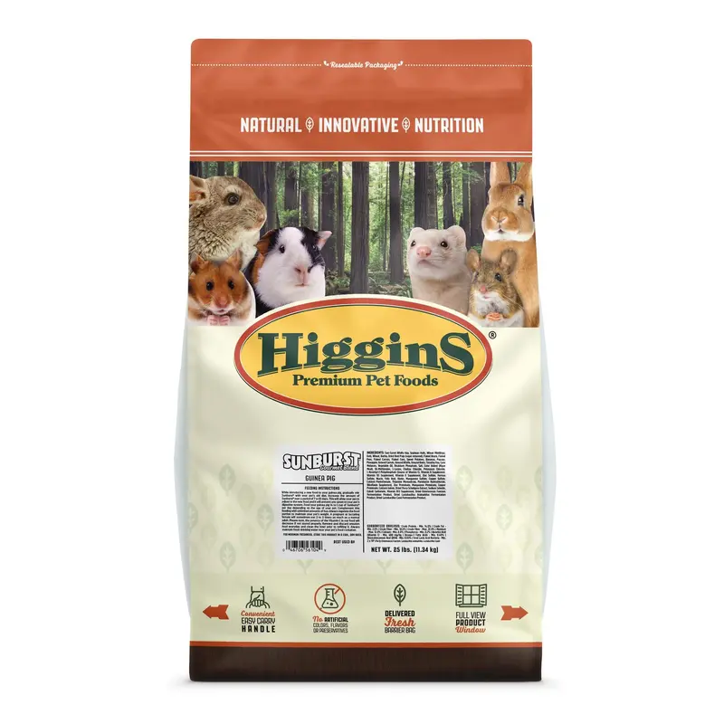 Higgins Sunburst Guinea Pig 25 Lb 