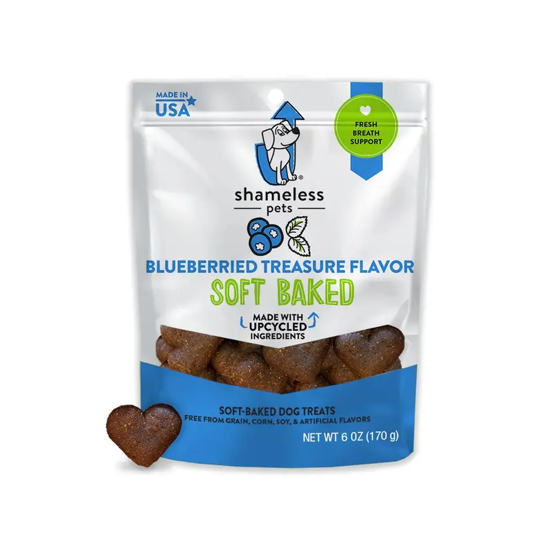 Shameless Pets Blueberried Treasure Flavor Soft-Baked Dog Treats 6 oz(DD)