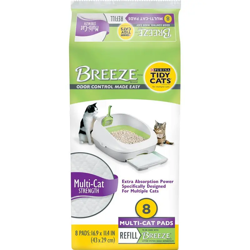 TIDYCT BREEZE PADS MULTI 6/8CT LTR MULTI CAT 