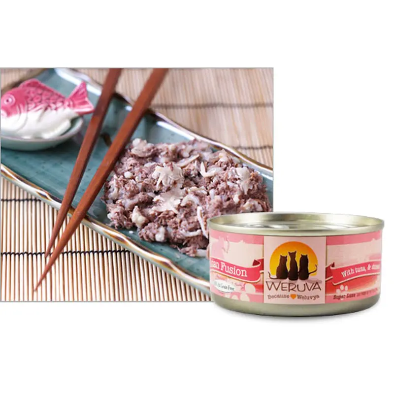Weruva Classic Cat Wet Cat Food - Asian Fusion with Tuna and Shirasu in Aspic - 3oz Can