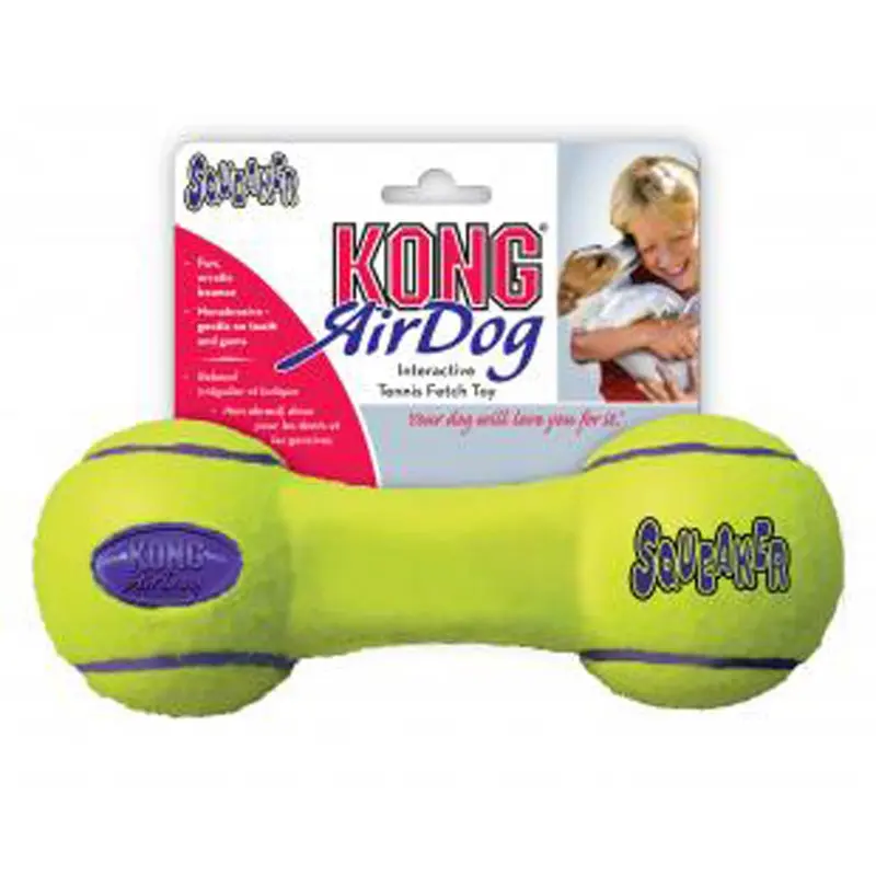 KONG Air Dog Squeaker Dumbbell Dog Toy MD