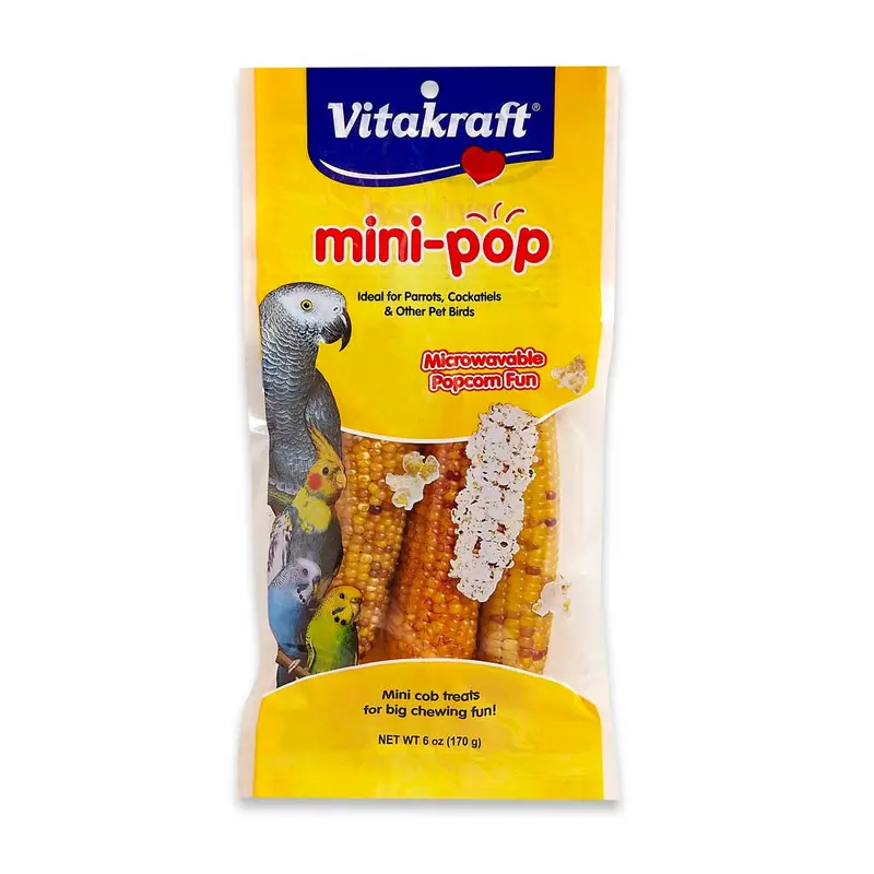 Vitakraft Mini-Pop Corn Cob Bird Treat 6 oz 4 Count