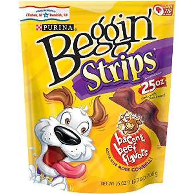 Beggin Strips Bacon/Beef 4/25oz 