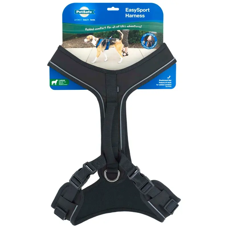 EasySport Comfortable Dog Harness Black LG