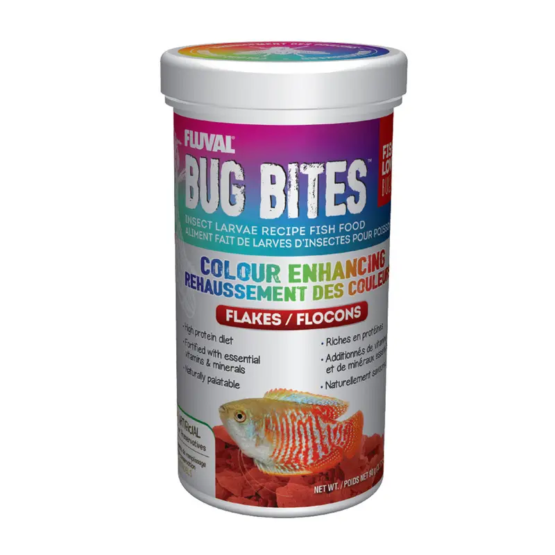 Fluval Bug Bites Color Enhancing Flakes 3.17 oz