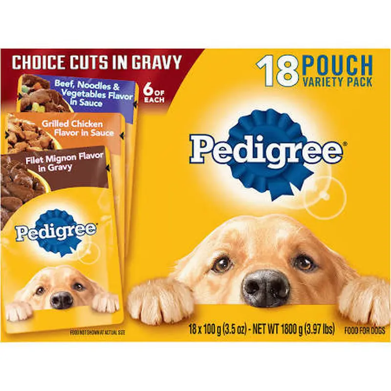 Mars Pedigree Filet Mignon Beef and Chicken in Gravy Multi 3-6/3.5z 798592 