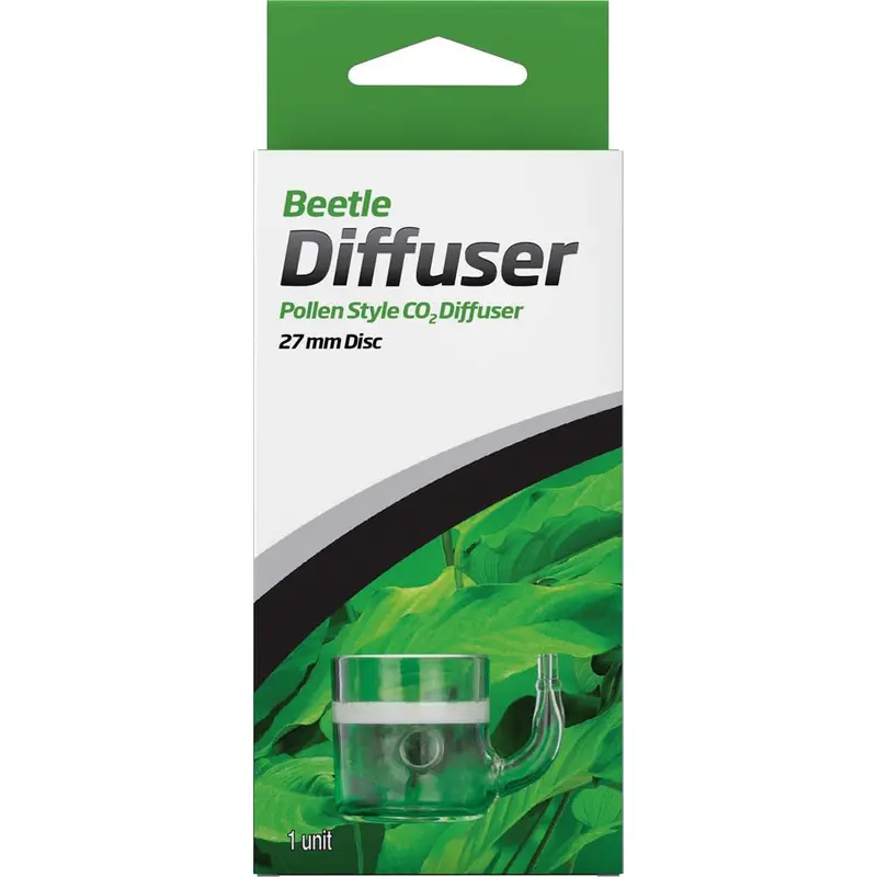 Seachem Glass Pollen Style CO2 Beetle Diffuser Clear 27 mm