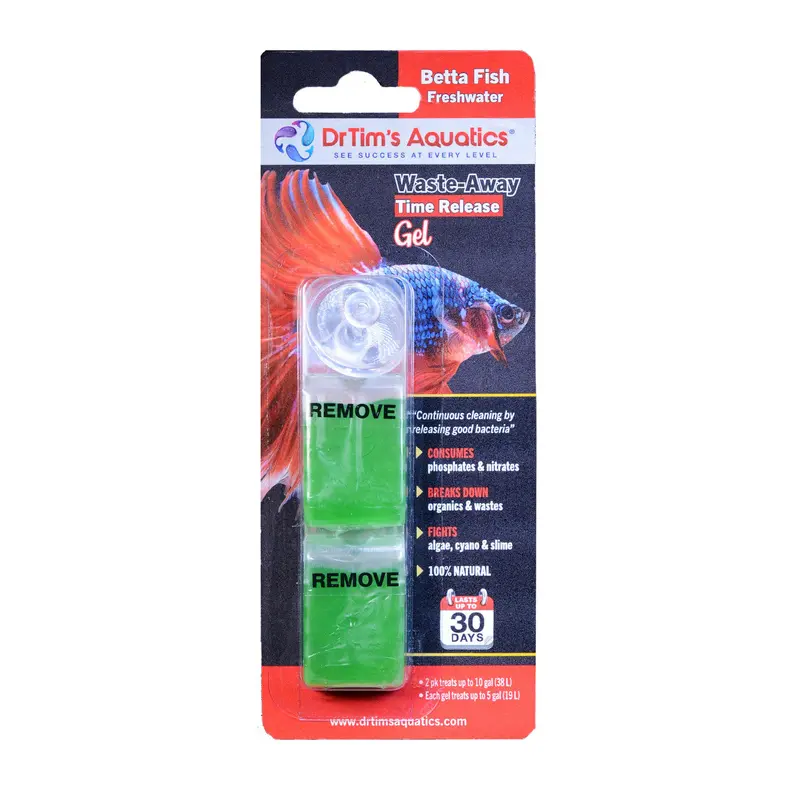 Dr. Tim's Aquatics Waste-Away Time Release Gel For Betta 20 gal, 2 pk
