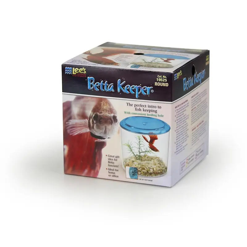 Lees Round Betta Keeper Tank Assorted 36 oz