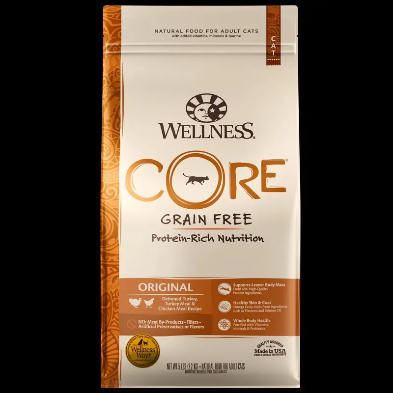 Wellness Core Original Turkey & Chicken Grain Free Dry Cat Food 5lb