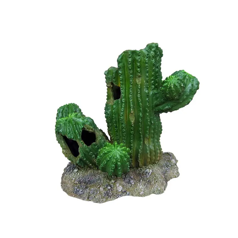 Weco Wecorama Badlands Hollow Saguaro Cactus Terrarium Ornament Brown, Green 7.6 in