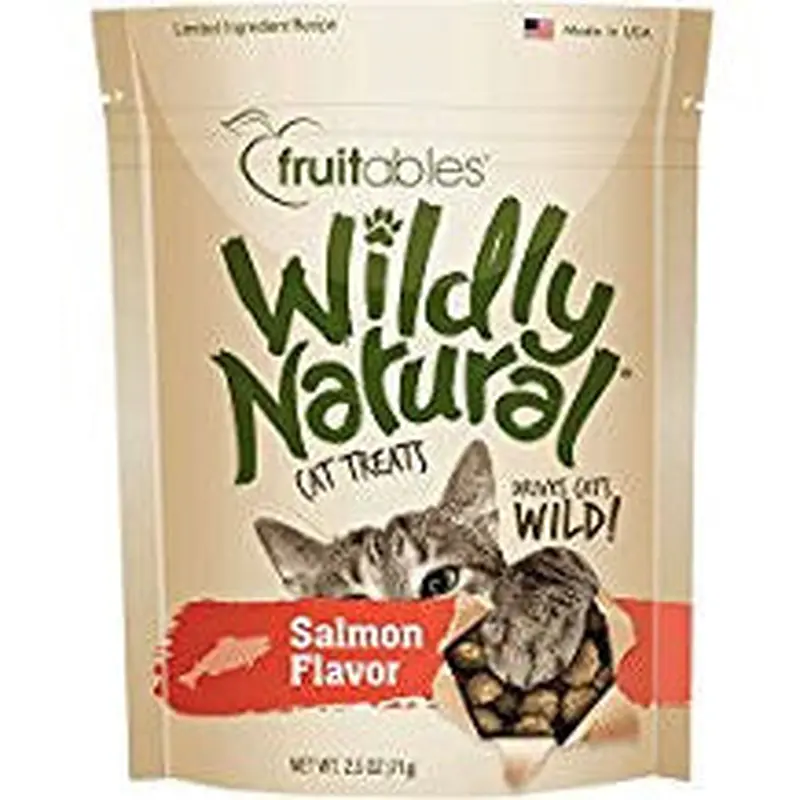 Fruitables Wildly Natural Cat Treats Salmon 2.5oz 