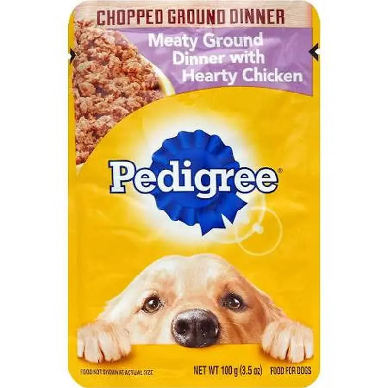 Mars Pedigree Meaty Ground Dinner with Chicken Single 16/3.5z
