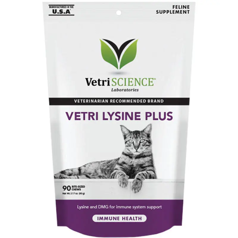 VetriScience Cat Lysine & Immune Support Chews 90ct 