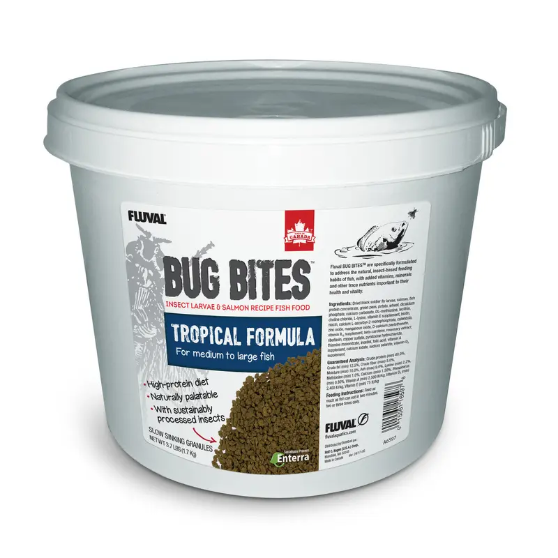 Fluval Bug Bites Tropical Fish Large Granules 3.74 lb