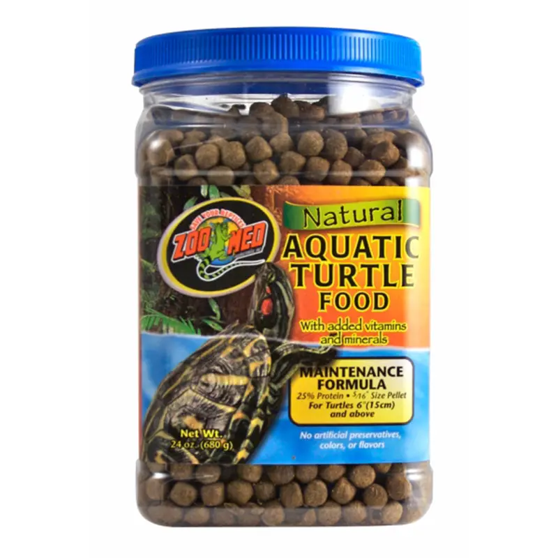 Zoo Med Aquatic Turtle Food Maintenance Formula Dry Food 24 oz (DD)