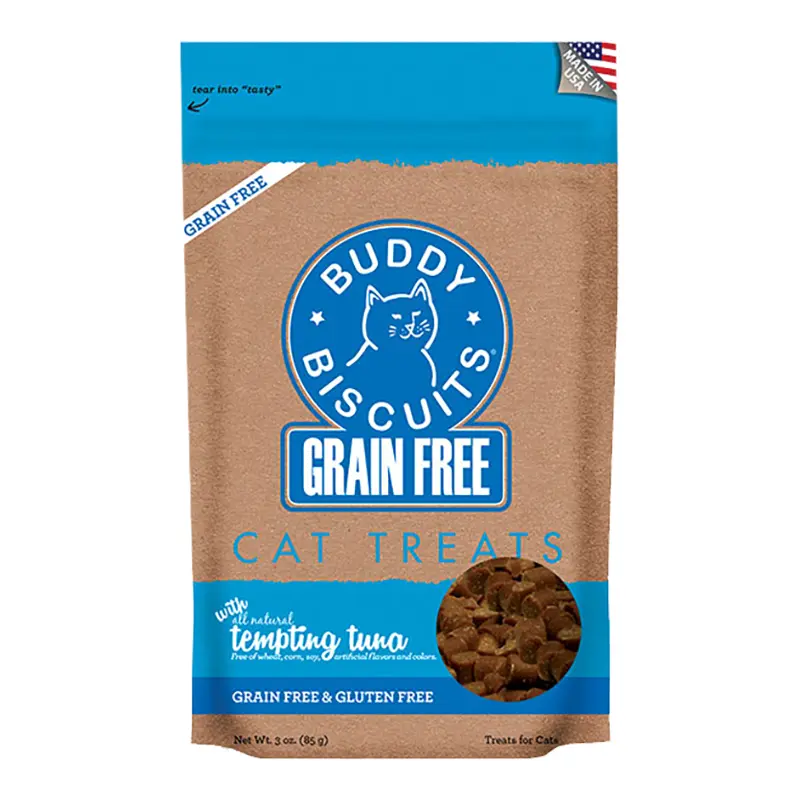Cloud Star Grain Free Buddy Biscuits For Cat - Tempting Tuna 3oz 