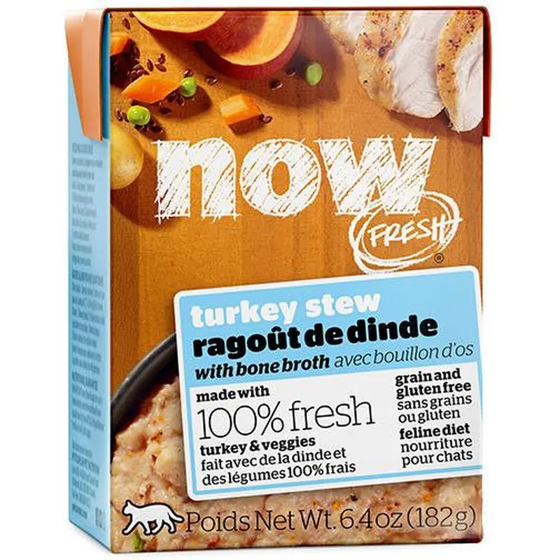 Petcurean NOW FRESH Grain Free Turkey Stew Cat 24/6.4Z 