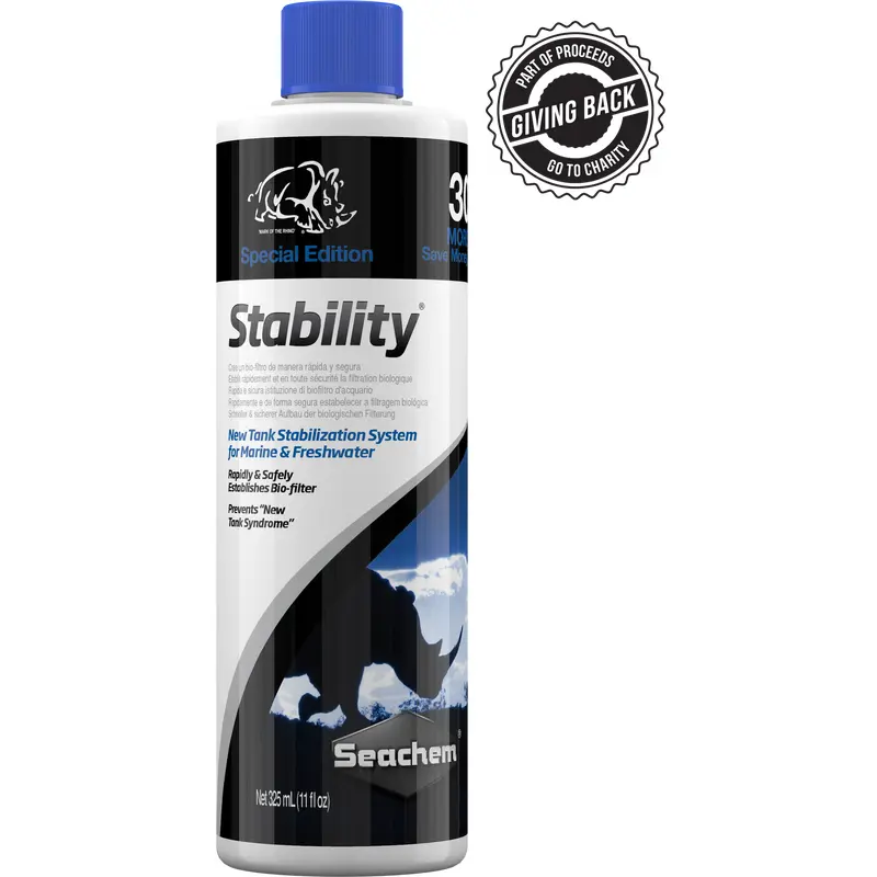 Seachem Stability Biological Water Conditioner 325ml/11oz BONUS SIZE