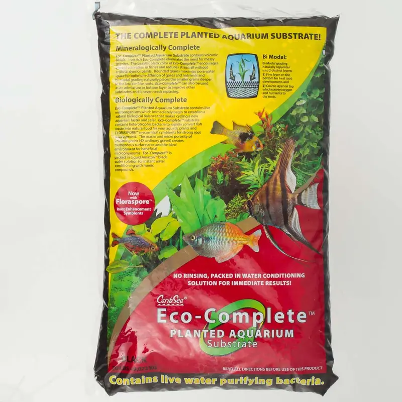 CaribSea Eco-Complete Planted Aquarium Gravel Black 10 lb