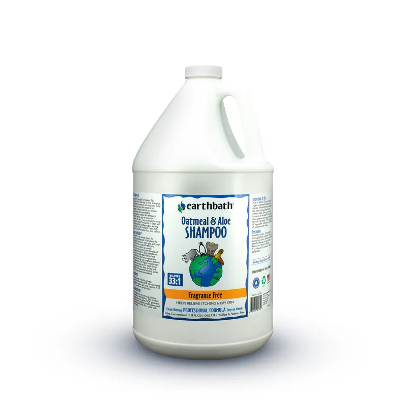 Earthbath Oatmeal & Aloe Shampoo, Fragrance Free 128oz