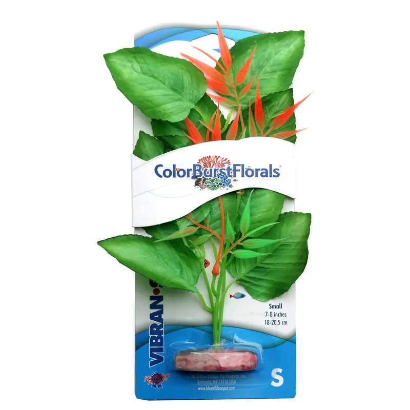 Blue Ribbon Colorburst Florals Marshwood Aquarium Plant Green SM