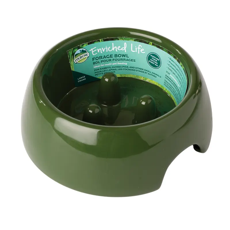 Oxbow Animal Health Enriched Life Forage Small Animal Bowl Green LG
