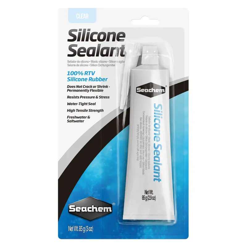 Seachem Silicone Sealant and Adhesive Clear 3 Ounces