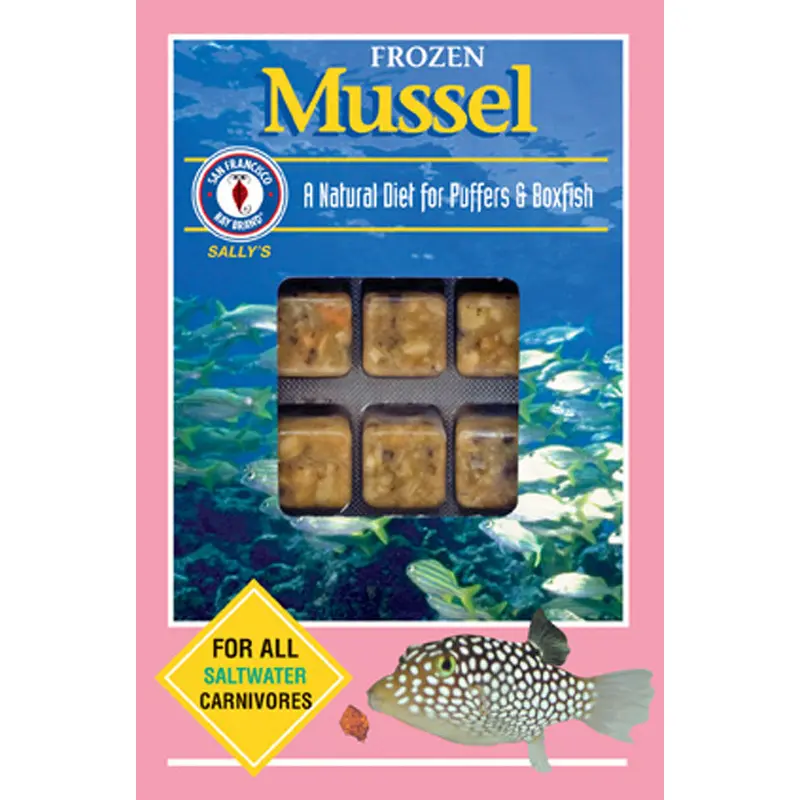 San Francisco Chopped Mussel Frozen Fish Food 3.5 oz SD-5