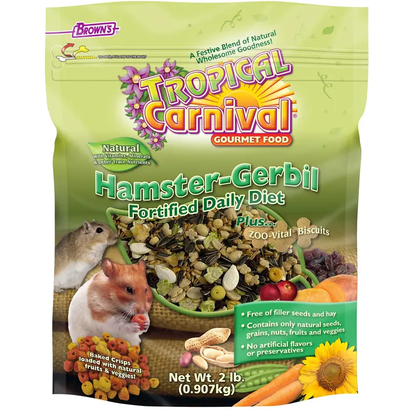 F.M. Brown's Tropical Carnival Natural Hamster and Gerbil 2lbc=6 