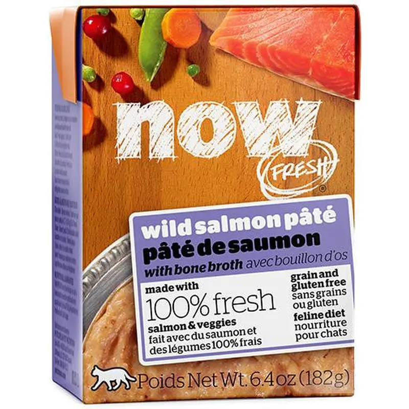 Petcurean NOW FRESH Grain Free Wild Salmon Pate Cat 24/6.4Z 