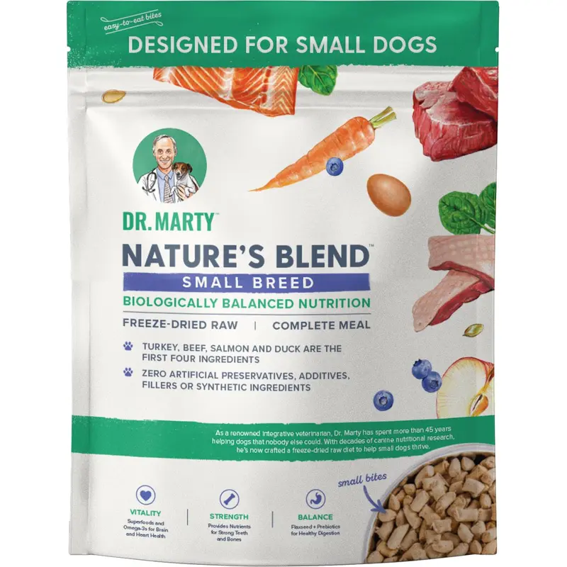 Dr. Marty's Nature's Blend Freeze Dried Small Breed Dog 16 oz