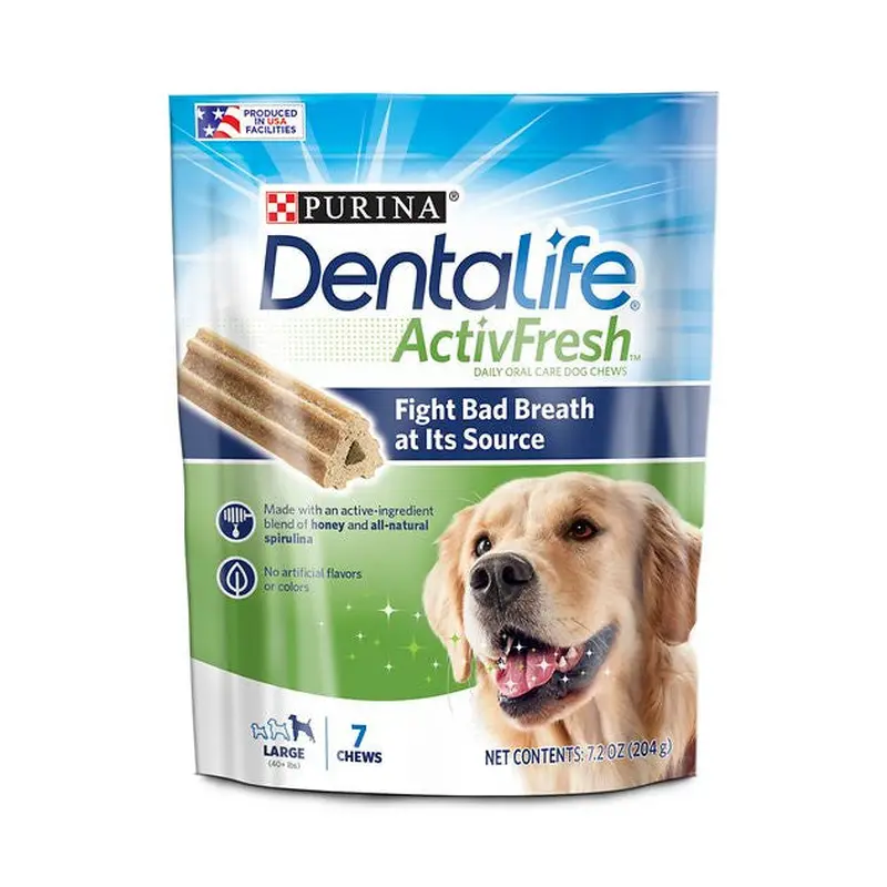 Purina DentaLife ActivFresh Daily Oral Care Large Dog Dental Chews 5/7.2oz 