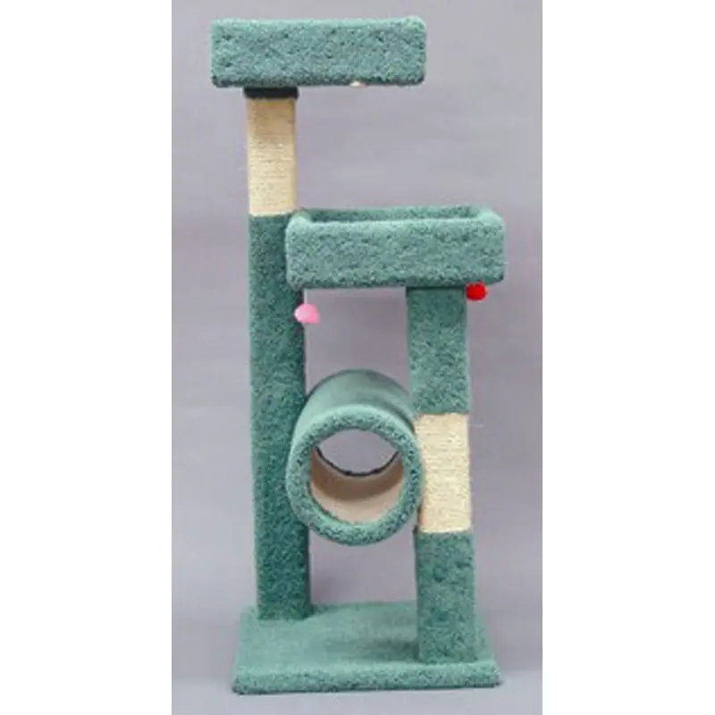 North American Pet Tree with Tunnel and Shelves Assorted 54 in