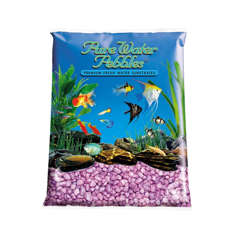 Pure Water Pebbles Premium Fresh Water Frosted Aquarium Gravel Lavender 2/25 lb