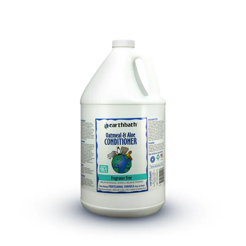 Earthbath Oatmeal & Aloe Conditioner, Fragrance Free 128oz