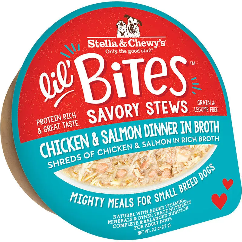 Stella & Chewy's Dog Lil Bites Savory Stew Chicken & Salmon 2.7oz