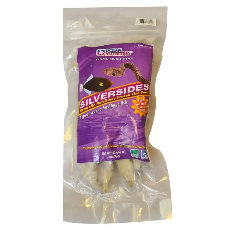 Ocean Nutrition Silversides Frozen Fish Food 4 oz SD-5