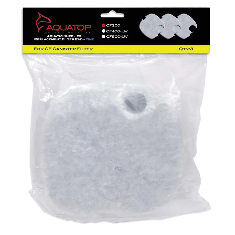 Aquatop Replacement Filter Sponge for CF Series Filters For CF-300 White 3 Pack