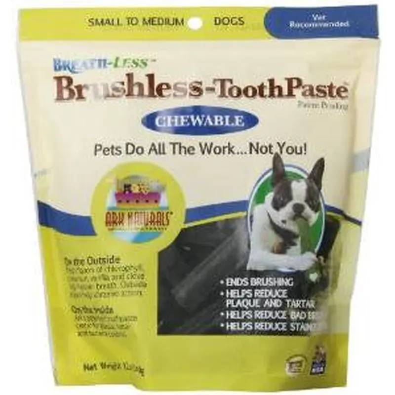 Ark Naturals Breath-less Chewable Brushless Toothpaste Small/Medium 12 Ct. 