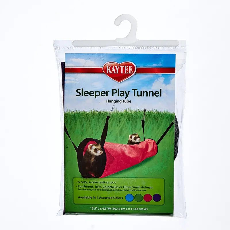 Kaytee Simple Sleeper Play Tunnel 15 Inches x 4.5 Inches  (Assorted Colors)