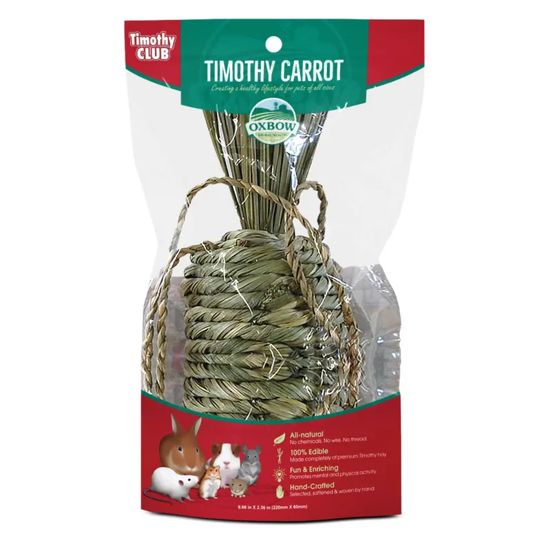 Oxbow Animal Health Timothy CLUB Timothy Carrot Small Animal Treat One Size