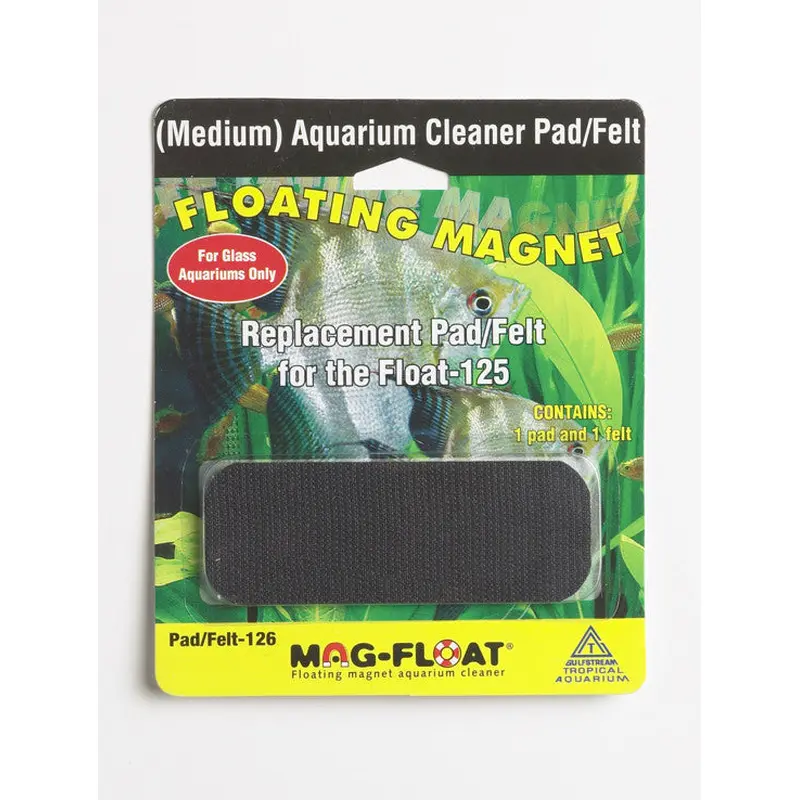 Mag-Float Replacement Pad/Felt Floating Magnet Cleaner for Glass Aquariums Black MD