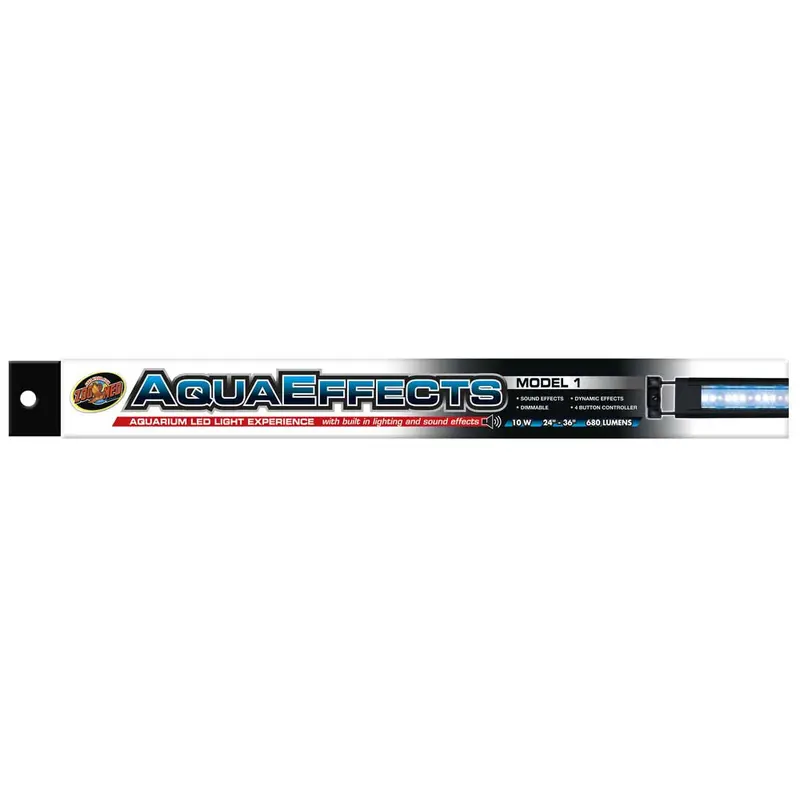 Zoo Med AquaEffects Model 1 LED Light Fixture Black 24 in