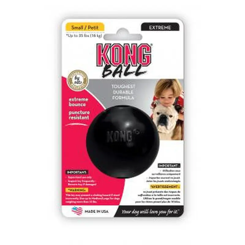 KONG Extreme Ball Dog Toy Black SM
