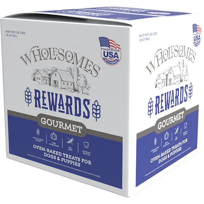 Sportmix Wholesomes Gourmet Rewards Cheezy Bites Biscuit Dog Treats 20lb