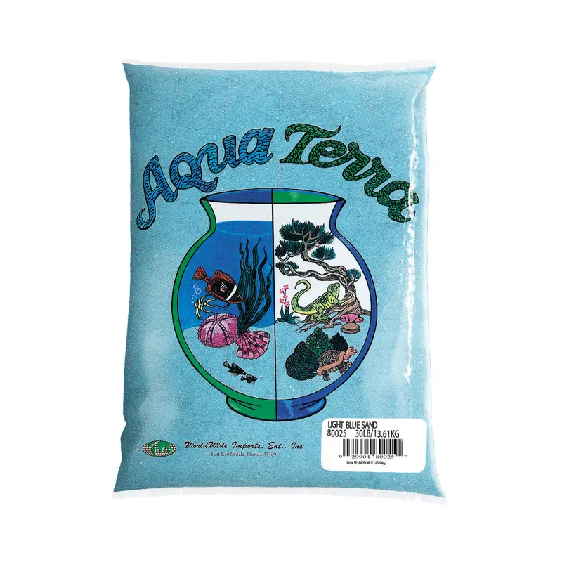 Aqua Terra Aquarium Sand Light Blue 6/5 lb