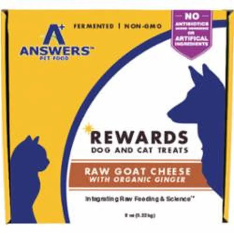 Answers Dog Cat Frozen Goat Cheeze & Ginger Treat 8oz 