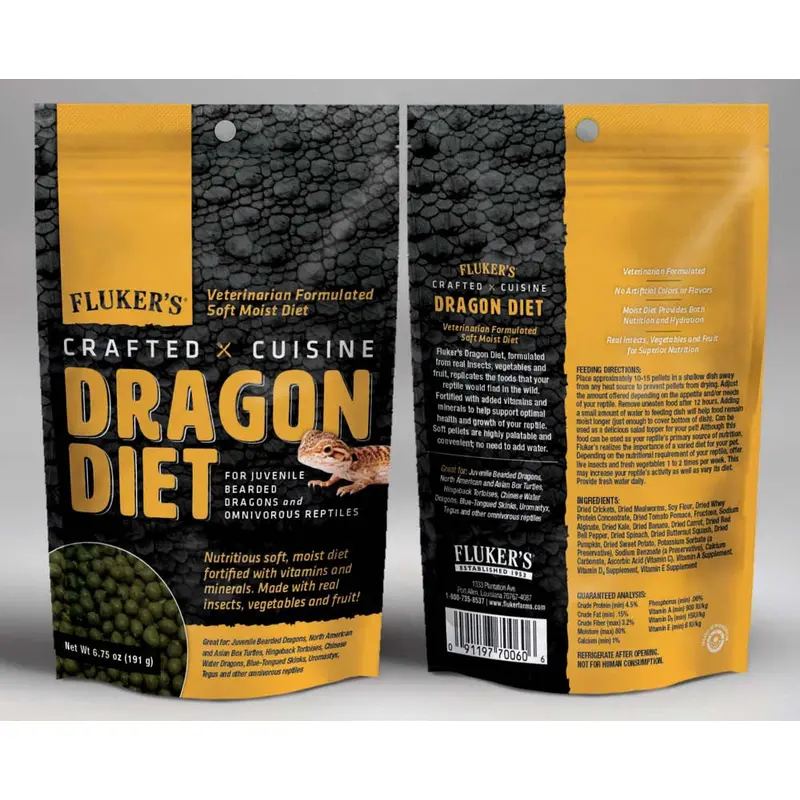 Fluker's Crafted Cuisine Juvenile Bearded Dragon Diet Dry Food 6.75 oz
